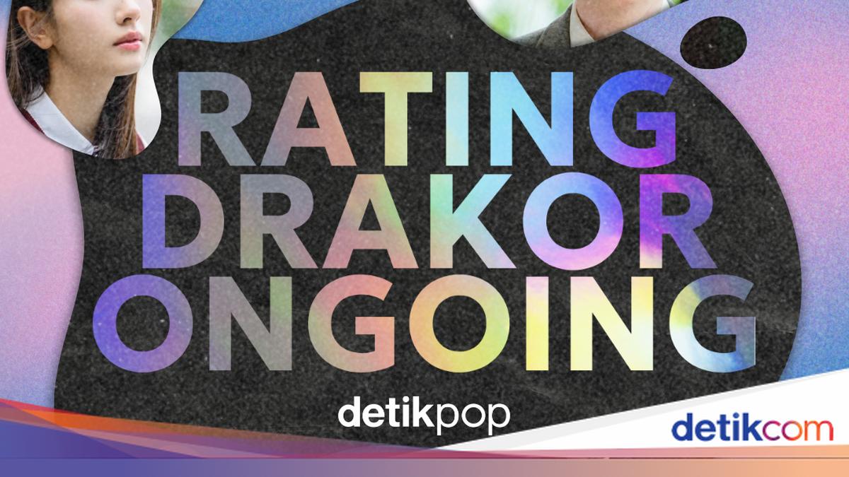 韓国ドラマの週間視聴率特集を示す、detikPopの「RATING DRAKOR ONGOING」画像