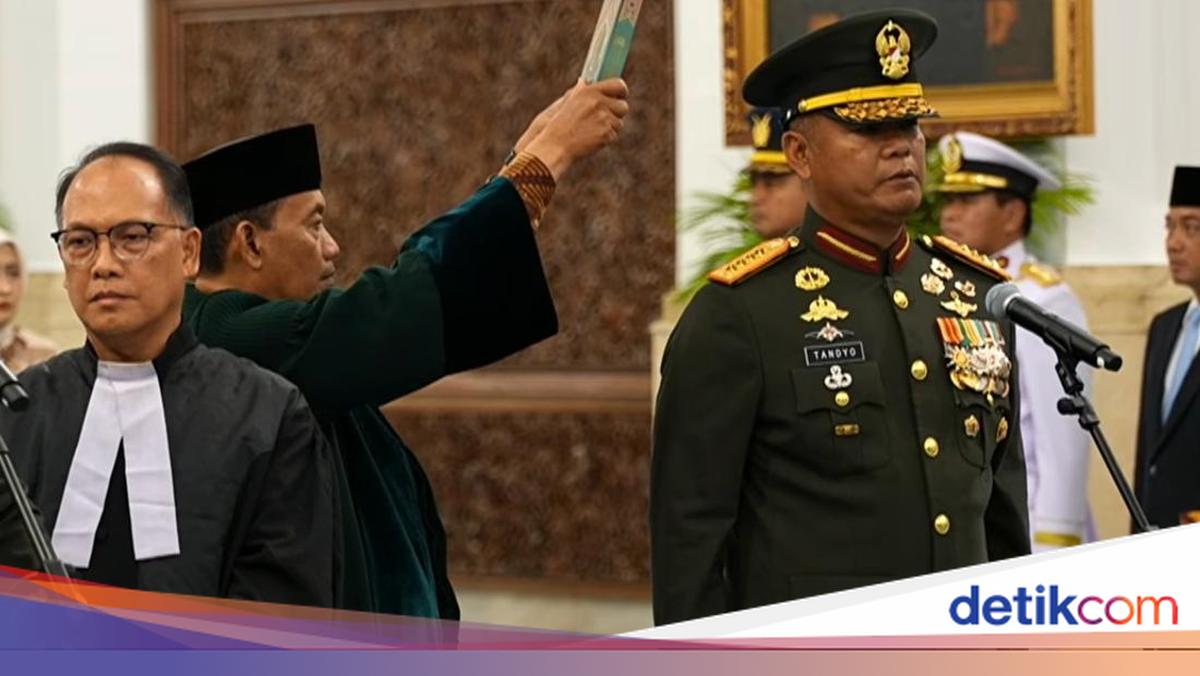 Prabowo Swears In Tandyo Budi Revita as Army Chief, Maruli Simanjuntak as TNI Deputy Commander