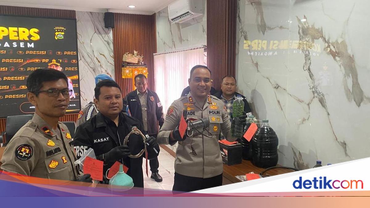 Dua Penimbun BBM di Karangasem Ditangkap, Puluhan Liter Pertalite Disita