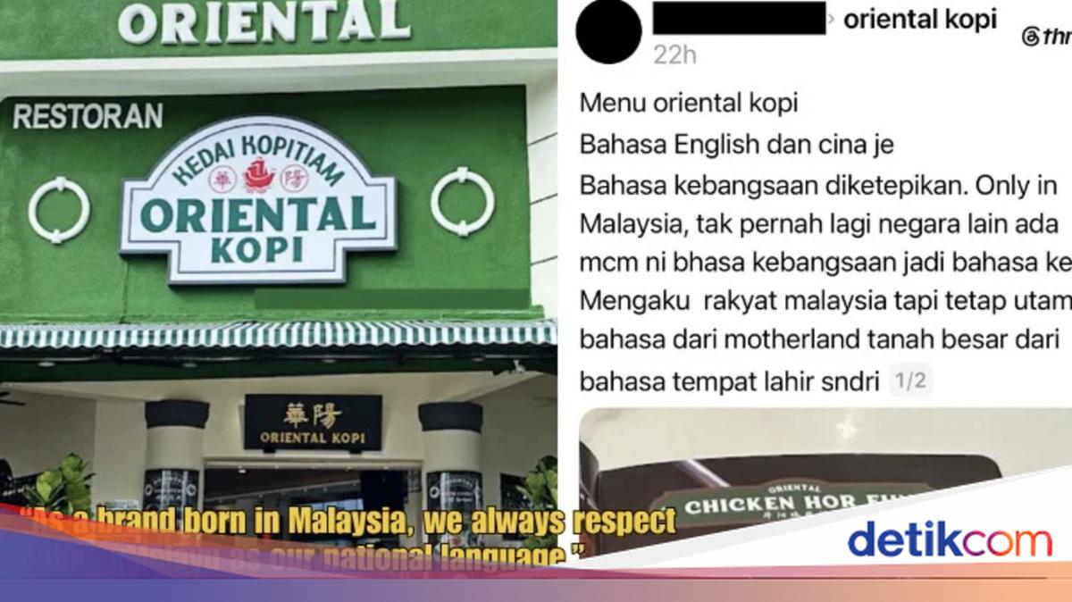 Menu Tak Pakai Bahasa Melayu, Kopitiam di Malaysia Ini Diprotes Netizen