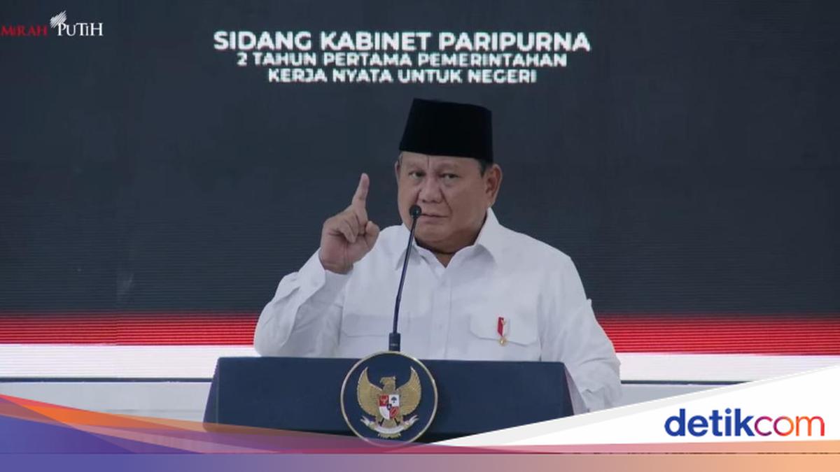Sidang Kabinet 2 Tahun Pemerintahan, Prabowo Beber Alasan Koalisi Besar