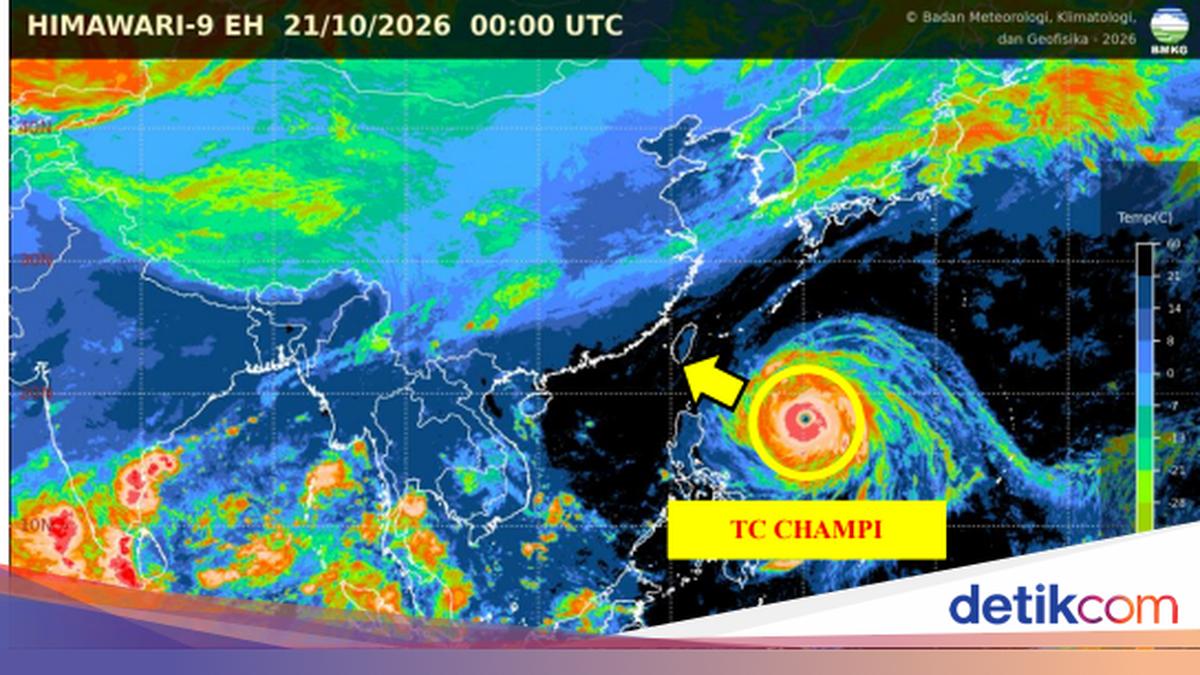 Topan Super Champi Terdeteksi di Tetangga RI, BMKG Beri Wanti-wanti