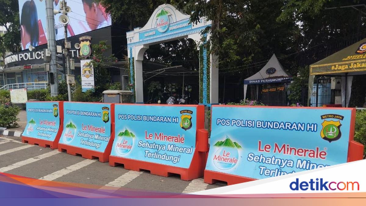 Water Barrier Le Minerale di Bundaran HI Sudah Ada Sebelum 29 Oktober