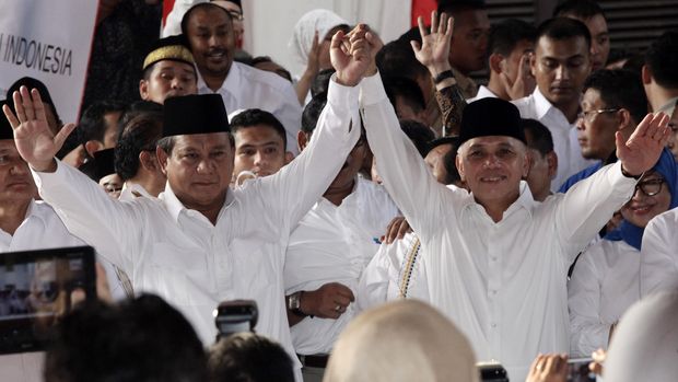 Prabowo saat duet dengan Hatta Radjasa di Pilpres 2014.
