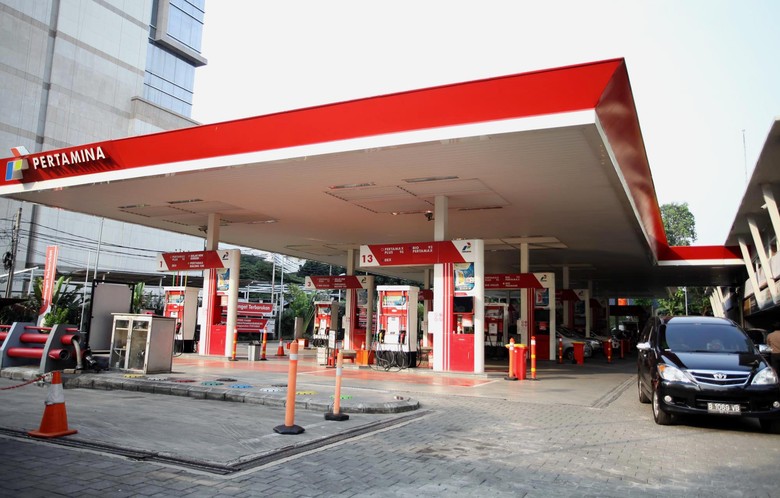SPBU Pertamina. Foto: Rachman Haryanto SPBU Pertamina. Foto: Rachman Haryanto