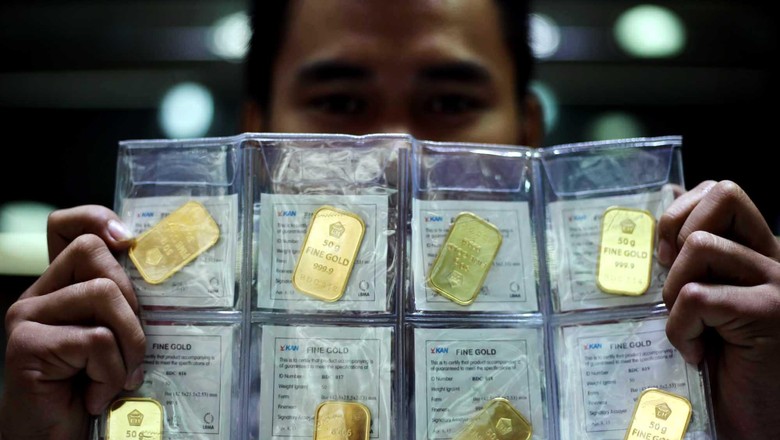 Harga Emas Antam Turun Rp 1.000/Gram