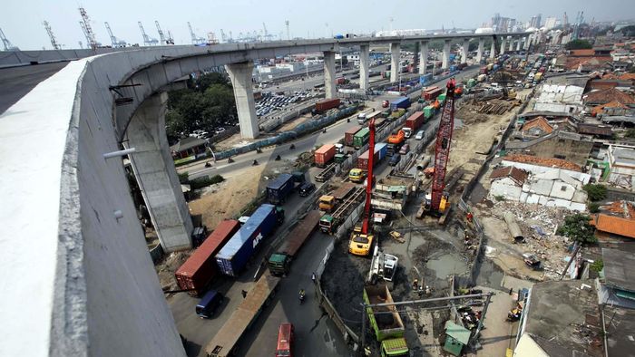 Ilustrasi tol layang/Foto: Rachman Haryanto Ilustrasi tol layang/Foto: Rachman Haryanto