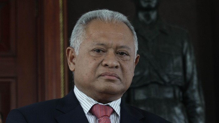 Terkait isu penyadapan yang akhir-akhir ini mencuat, Menteri Pertahan RI Purnomo Yusgiantoro kembali menegaskan bahwa sistem keamanan sandi RI aman karena menggunakan pengamanan berlapis. Hasan Alhabshy/detikcom
hal itu diungkapkannya saat jumpa pers di Kemenhan, Jakarta (8/11/2013). file/detikfoto