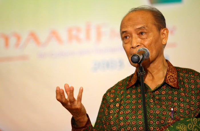 Syafii Maarif: Yoto Harus Diangkat Tidak Semata-mata di Bojonegoro