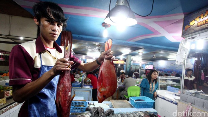 Restoran Pasar Tua, Bitung Sulawesi Utara kuliner berbagai menu Ikan khas Bitung. File/detikFoto.