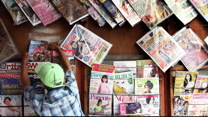 Lapak Penjual Koran di daerah Pancoran, Jakarta Selatan. File/detikFoto.