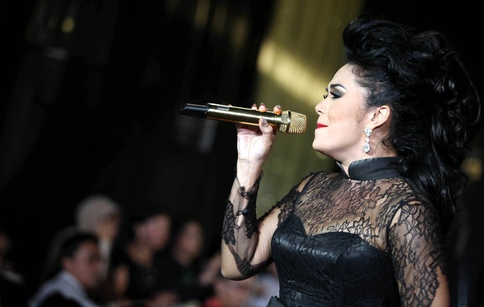 krisdayanti Krisdayanti turut hadir dan menjadi bintang tamu dalam acara pembukaan Kemang Fashion Week bertajuk 'Diva Glam' di Lippo Mall Kemang, Rabu (10/4/2013). Ia pun tampil keatas penggung mengajak sang buah hati Amora.