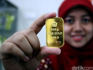 Turun Tipis, Harga Emas Antam Rp 607.000/Gram