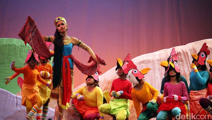 Pertunjukan seni teater drama musikal kembali digelar di Graha Bakti Budaya, Taman Ismail Marzuki, Jakarta, Sabtu (7/7) dan Minggu (8/7). Pentas tersebut mengambil tema Roro Jonggrang. File/detikFoto.