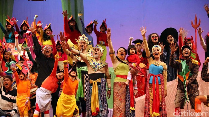 Pertunjukan seni teater drama musikal kembali digelar di Graha Bakti Budaya, Taman Ismail Marzuki, Jakarta, Sabtu (7/7) dan Minggu (8/7). Pentas tersebut mengambil tema Roro Jonggrang. File/detikFoto.