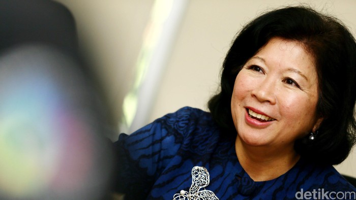 Mari Elka Pangestu adalah Menteri Perdagangan Indonesia sejak 21 Oktober 2004.  Ia adalah wanita Tionghoa-Indonesia pertama yang memegang jabatan sebagai menteri di Indonesia. File/detikFoto.
