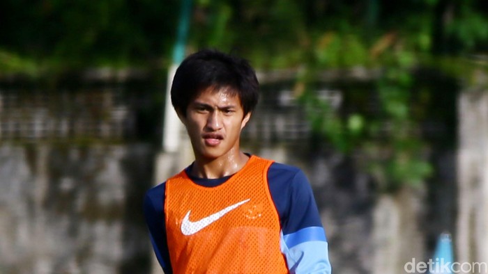 Mahdi Fahri Albaar saat ditemui di sesi latihan Timnas Indonesia U-19 di Yangon United Sport Complex, Myanmar, Sabtu (11/10/2014).