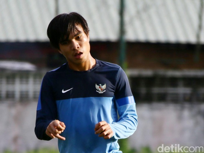 Paulo Oktavianus Sitanggang saat ditemui di sesi latihan Timnas Indonesia U-19 di Yangon United Sport Complex, Myanmar, Sabtu (11/10/2014).
