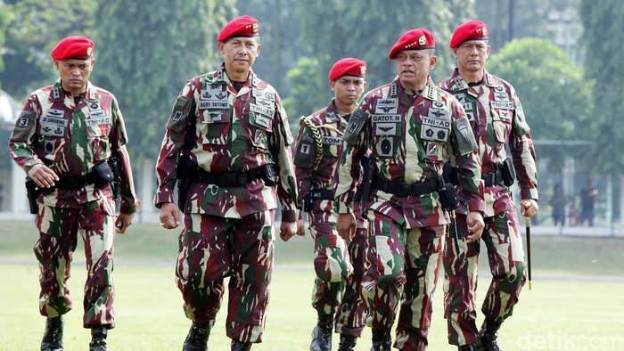 Doni Monardo Resmi Jabat Danjen Kopassus Mayjen TNI Doni Monardo resmi menjabat sebagai Komandan Jenderal (Danjen) Kopassus, Jumat (24/10/2014). Doni menggantikan Mayjen TNI Agus Sutomo yang naik jabatan menjadi Pangdam Jaya. Upacara serah terima jabatan Komandan Jenderal Kopassus dari Mayjen TNI Agus Sutomo kepada Mayjen TNI Doni Monardo dipimpin oleh KSAD Jenderal Gatot Nurmantyo.