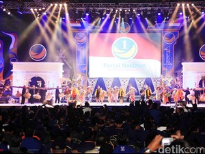 Sejumlah Menteri dan Ketum Parpol Hadiri Rakernas NasDem