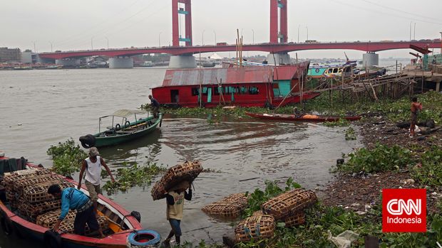 Sungai Musi, Palembang, Sumsel.