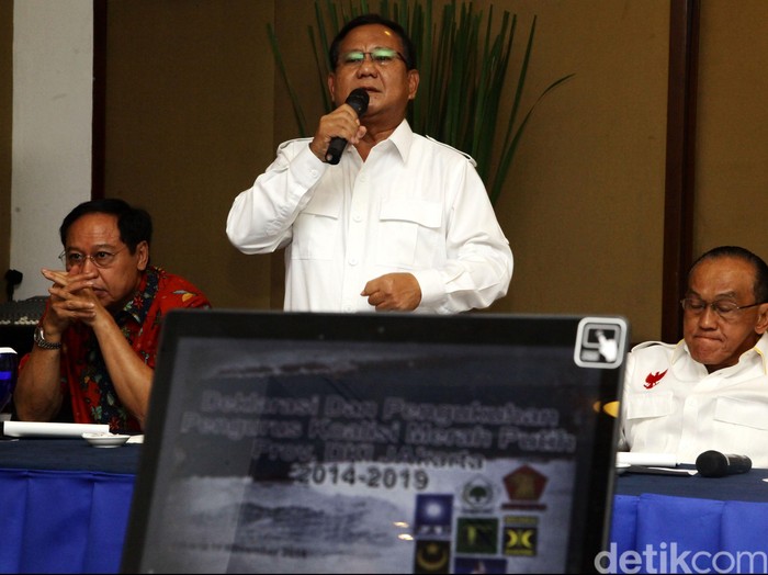 Bertemu JK, Ical dan Prabowo Mengaku Tak Bahas Reshuffle