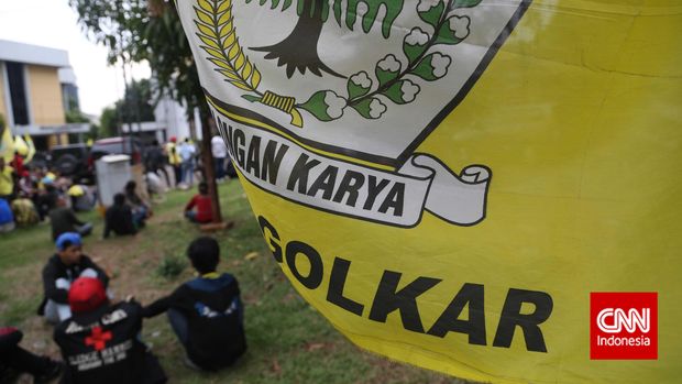 Bendera Partai Golkar.