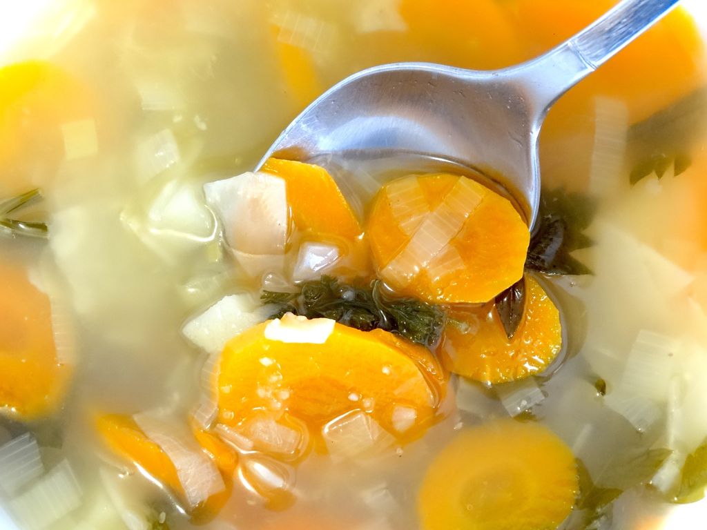 Ilustrasi sup sayur