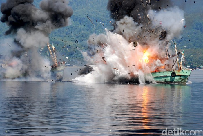 18 Bulan Bekerja, Satgas 115 Tenggelamkan 175 Kapal Pencuri Ikan