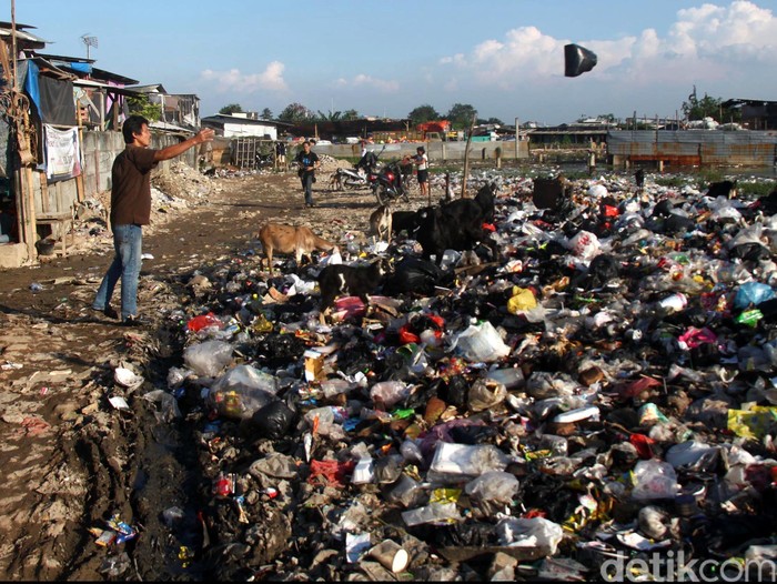 Tempat Pembuangan Sampah Suasana tempat pembuangan sampah di kawasan Kapuk Muara, Jakarta Utara, Jumat (26/07/2013). Pemprov DKI akan membuat Intermediate Treatment Facility (ITF) atau tempat pengelolaan sampah, salah satunya di Sunter, Jakarta Utara.