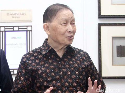 Founder of Lippo Group DR. Mochtar Riady di peluncuran Cardiology Center Siloam Hospitals Group di The Hermitage Hotel, Menteng, Jakarta, Rabu (26/02/2015).