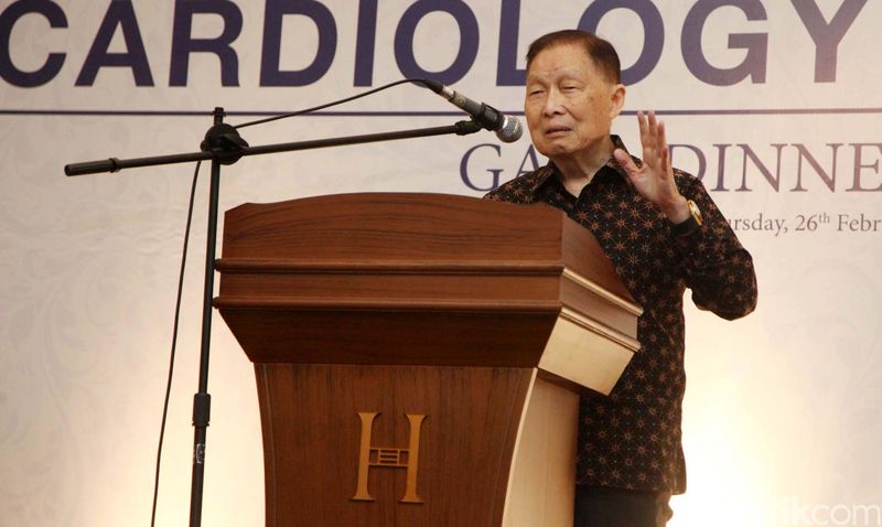 Founder of Lippo Group DR. Mochtar Riady di peluncuran Cardiology Center Siloam Hospitals Group di The Hermitage Hotel, Menteng, Jakarta, Rabu (26/02/2015).