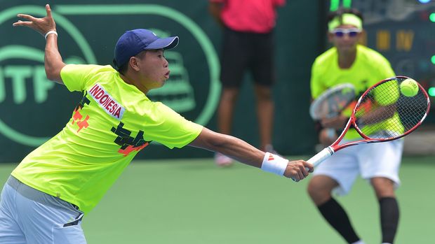 Christopher Rungkat sudah tersingkir dari Wimbledon 2019. (