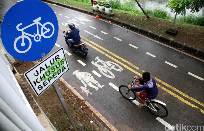 Polisi Soroti Minimnya Jalur Khusus Sepeda di Jakarta