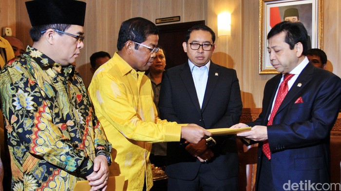 Bahas Persiapan Pilkada Golkar, ‎Idrus Marham Temui Setya Novanto di DPR