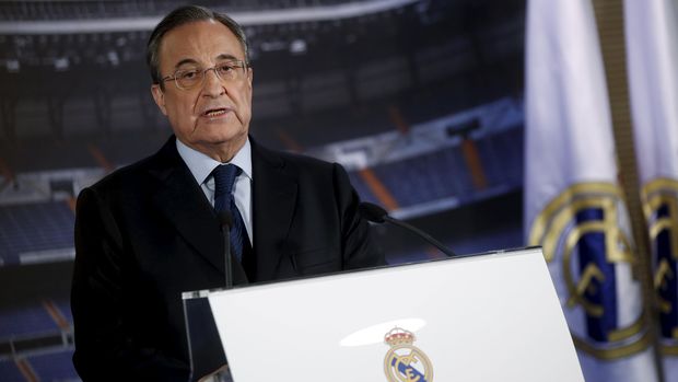  Presiden Real Madrid Florentino Perez, 2015. 