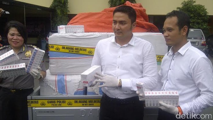 Polisi Gagalkan Pengiriman Rokok Ilegal ke Makassar