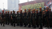 Pasukan ini berada dalam posisi standby di Sentul. Bahkan anggotanya dikarantina. Foto: Hasan Alhabshy
