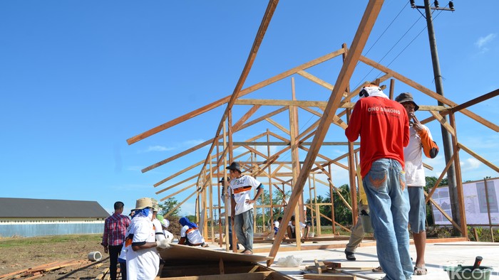 Hunian Sementara Dibangun untuk Imigran Rohingya di Aceh Utara