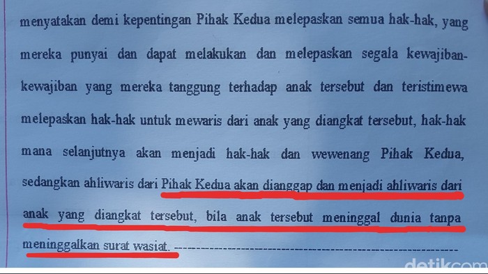 Akta Adopsi: Bila Angeline Meninggal, Warisannya Jatuh ke Margriet