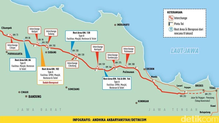 Kecelakaan Terjadi di KM 151 Tol Cipali, 1 Orang Luka Berat