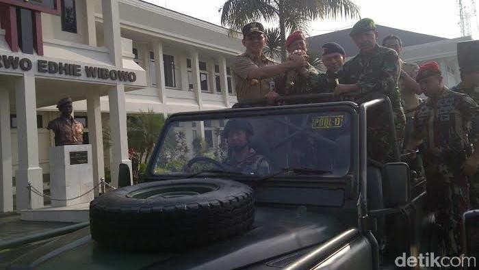 Ahok Sambangi Markas Kopassus, Ikut Upacara Kekompakan TNI dan Polri