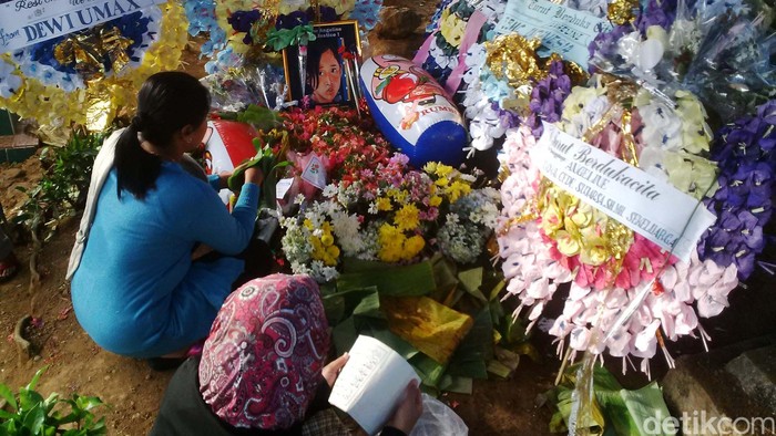 Begini Rupa Makam Angeline dan Sekarang Banyak Disambangi Peziarah