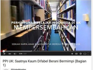 PPI Inggris Buat Kampanye Supaya Difabel Berani Kuliah ke Luar Negeri