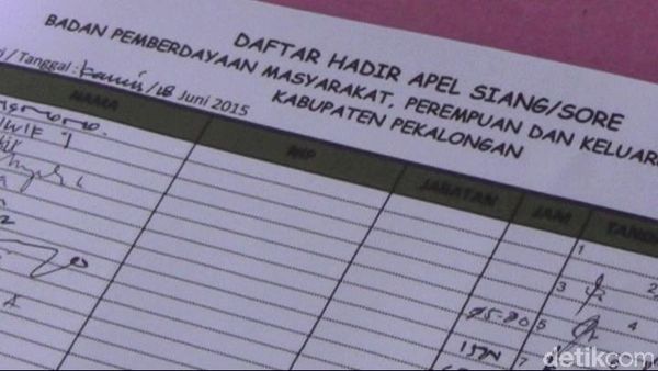 Bupati Pekalongan Kaget Temukan Absen 'Rapelan' saat Sidak PNS