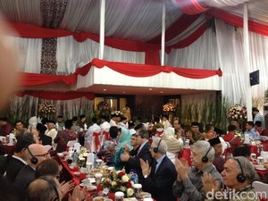 Presiden Jokowi dan Wapres JK Bukber di Rumah Ketua DPD Irman Gusman