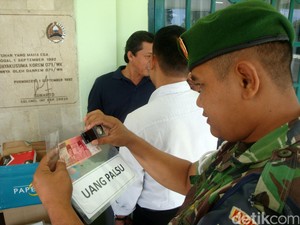 BI Purwokerto Ajari Babinsa Cara Bedakan Uang Asli dan Uang Palsu