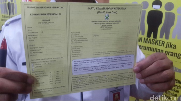 Pakai Kartu, Ini Cara Kemenkes Awasi Orang Dari Tempat Terinfeksi MERS