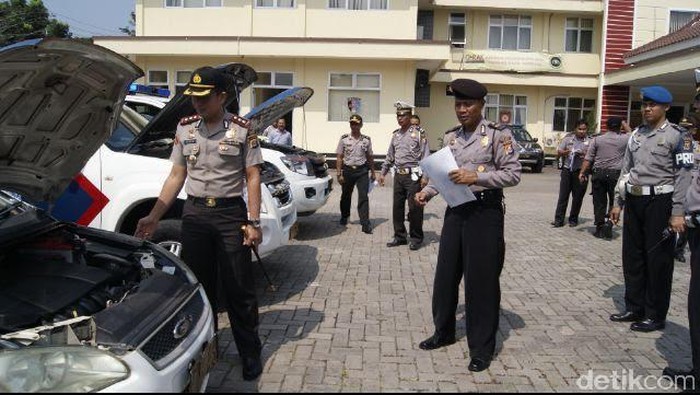 Polres Lebak Bersiap Hadapi Operasi Ketupat Kalimaya, Kendaraan Operasional Dicek