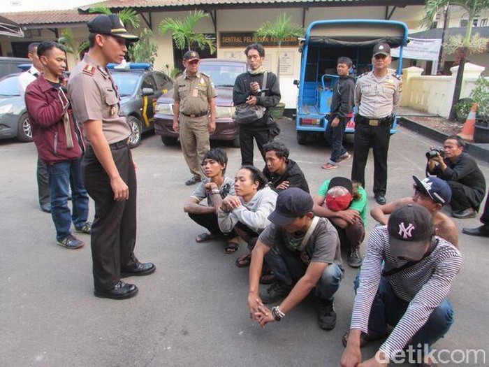 Operasi Preman, 7 Orang yang Bikin Resah Warga Diamankan Polsek Setiabudi